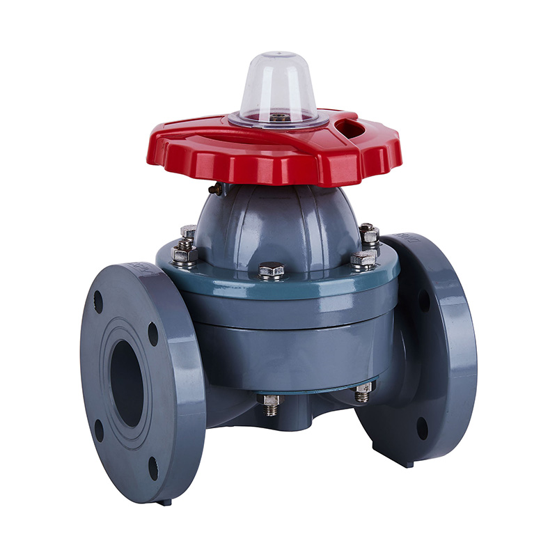 PVC-C G41F-10V Type A Flanged Diaphragm Valve DN15-300 1/2'-12' ANSI Standard