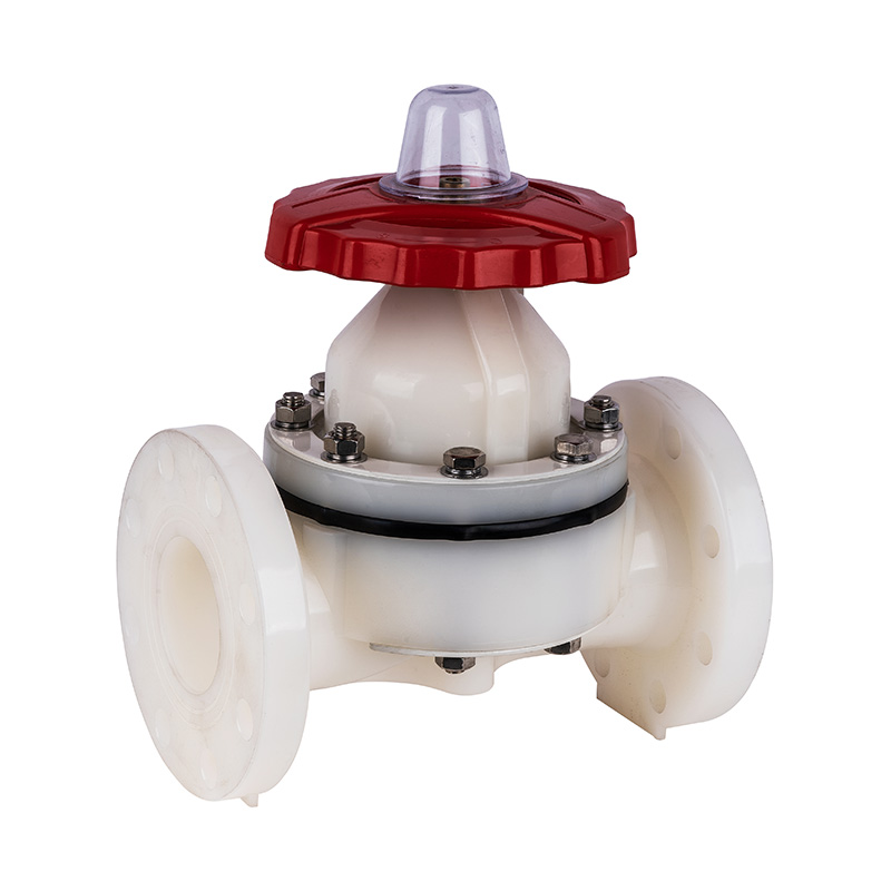 PVDF G41F-10F Type A Flanged Diaphragm Valve DN15-300 1/2'-12' ANSI Standard