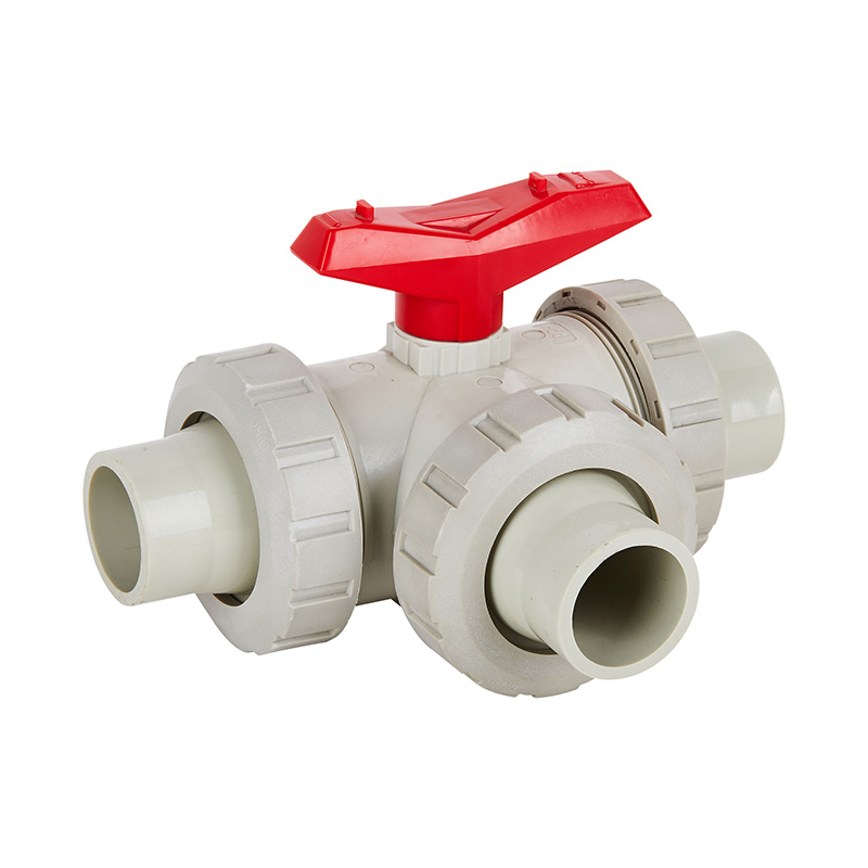 PPH Butt Welded Three-Way Ball Valve DN50 GB Standard