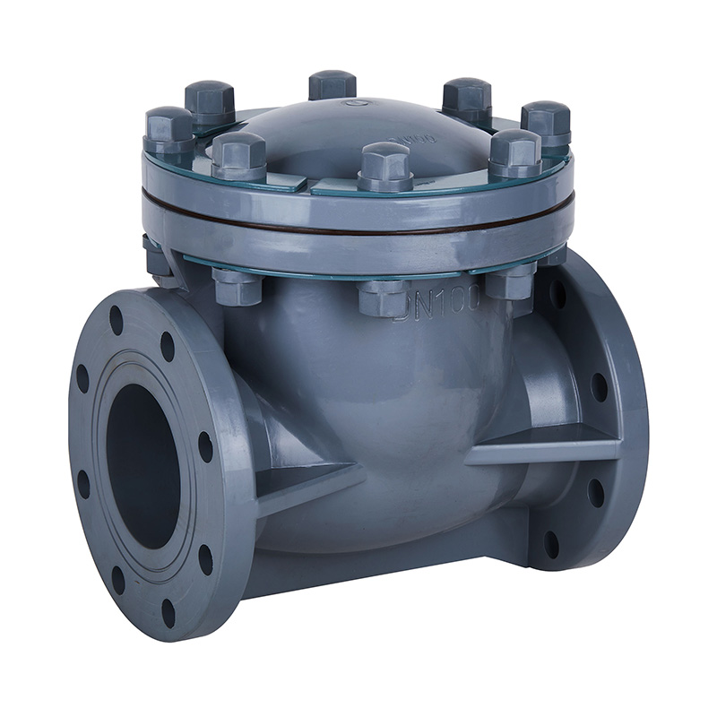 PVC-C H44F-10V Swing Type Check Valve DN15-300 GB Standard