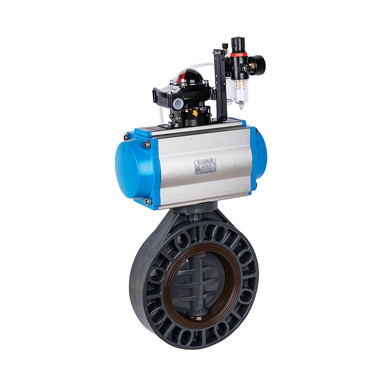 PVC-U D671X-10V Pneumatic Butterfly Valve DN40-1000 40A-1000A JIS Standard