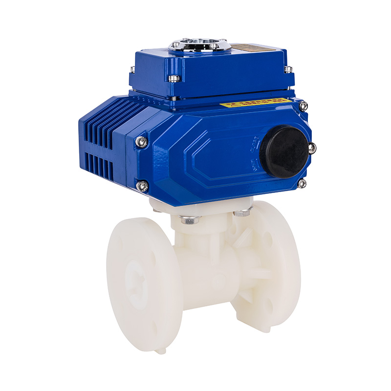 PVDF D941F-10F Electric Flange Ball Valve DN15-300 GB Standard