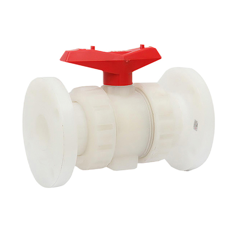 PVDF Q41F-10F Flanged Double Union Ball Valve DN15-100 GB Standard